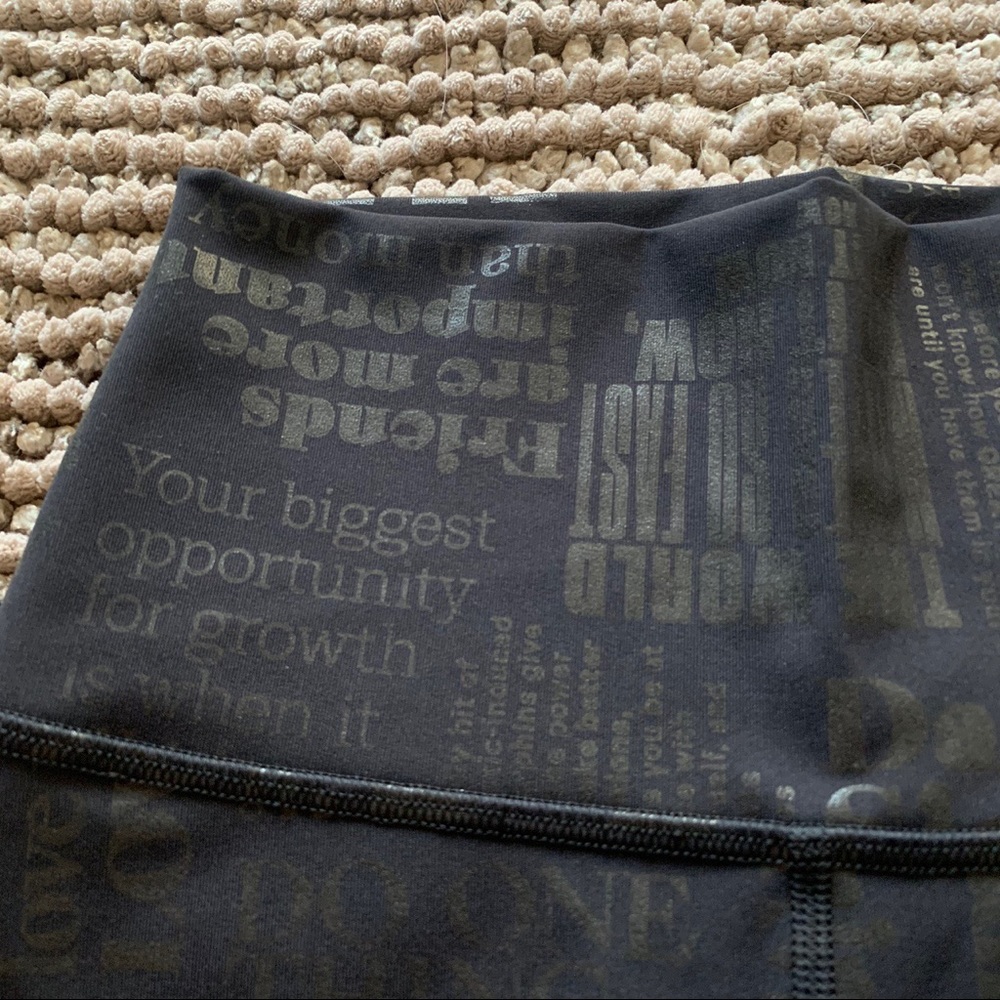 lululemon WU manifesto leggings HALF LENGTH